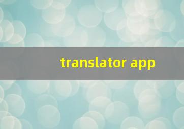 translator app